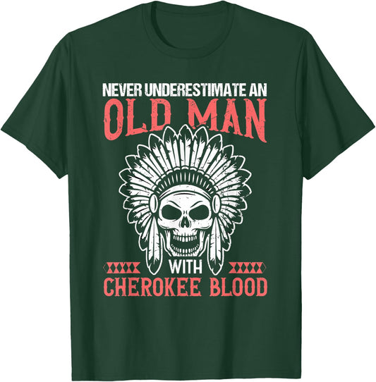 Native American Pride Design for a Proud Cherokee T-Shirt - T-Shirt | Forest