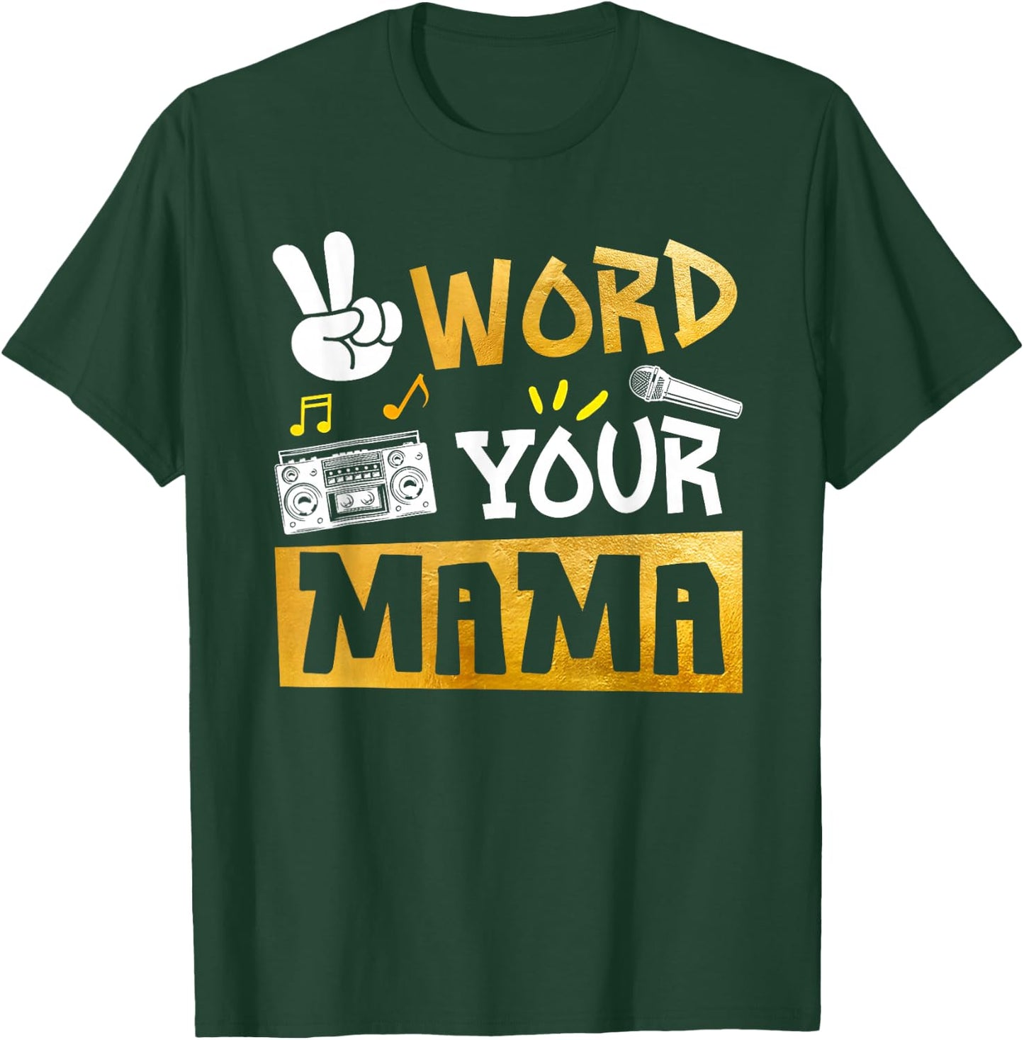 Word Your Mama - Mom Of The Birthday Two Legit To Quit T-Shirt - T-Shirt | Forest