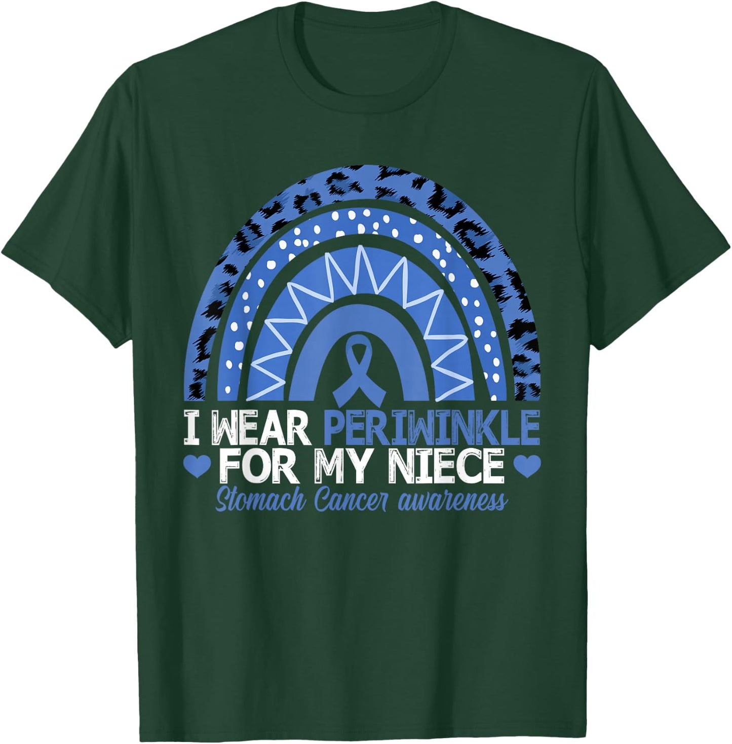 I Wear Periwinkle For My Niece Stomach Cancer Awareness T-Shirt - T-Shirt | Forest