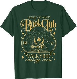 House Of Wind Book Club, Valkyrie Reading Room T-Shirt - T-Shirt | Forest