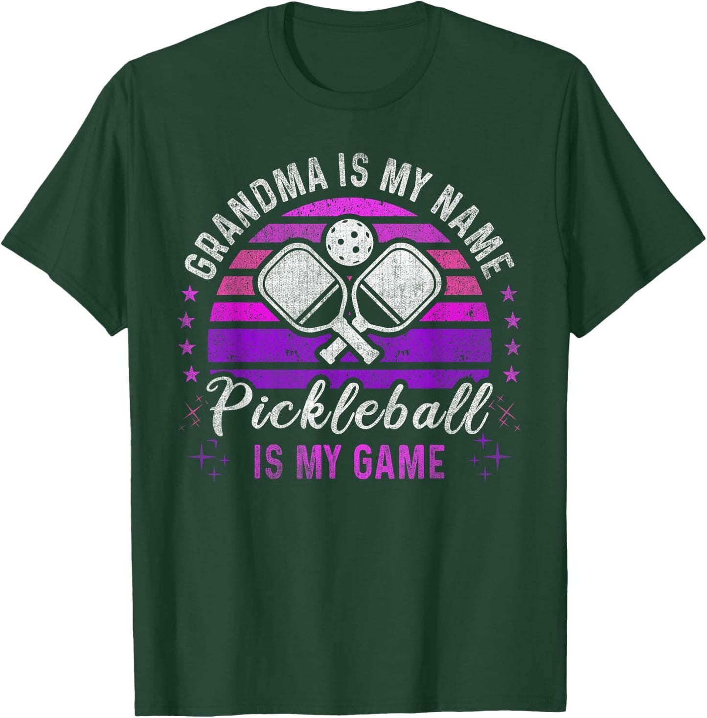 Grandma Is My Name Pickleball Is My Game Pickleball Grandma T-Shirt - T-Shirt | Forest