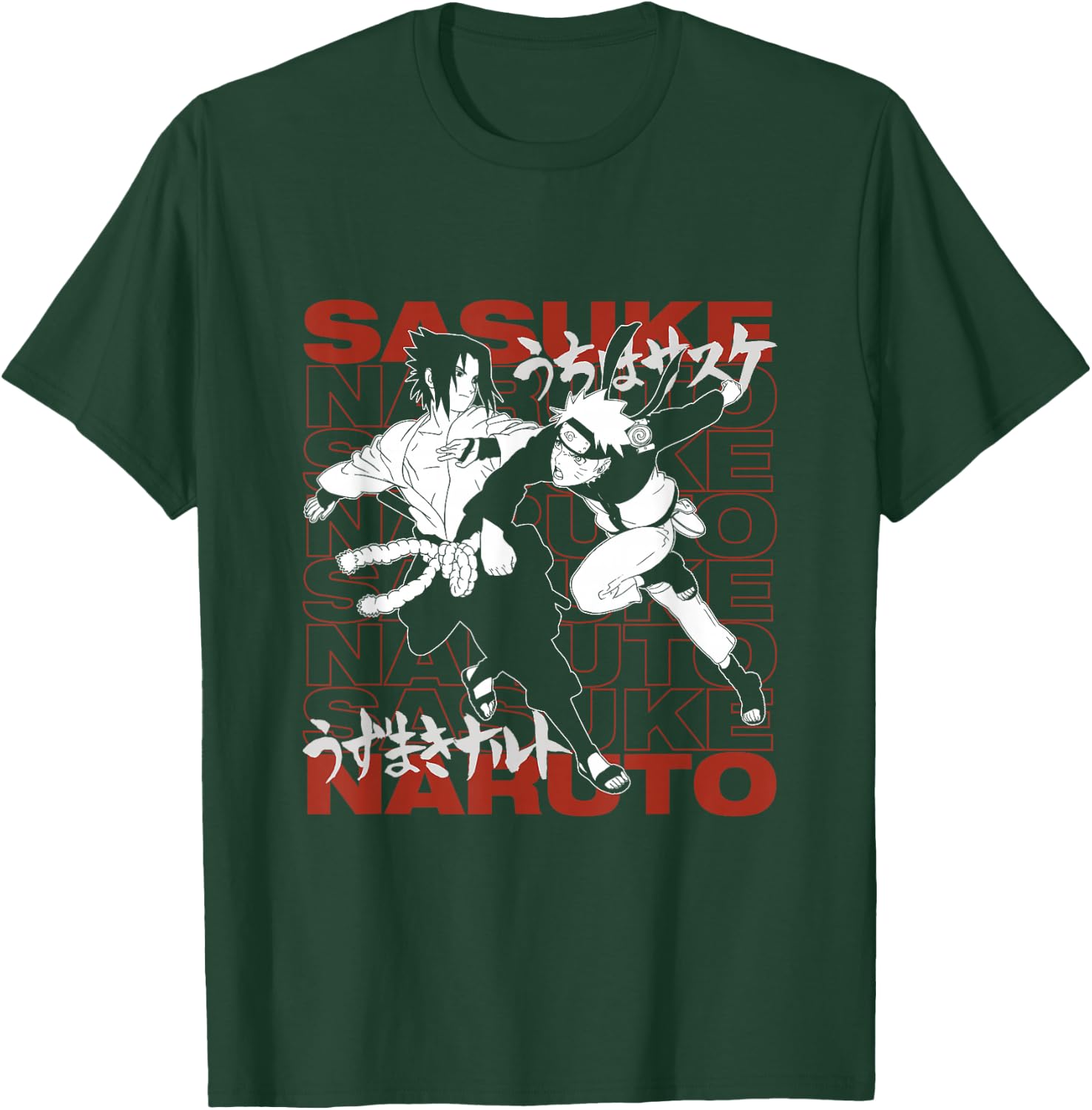 Sasuke Naruto Anime Cartoon Characters T-Shirt - T-Shirt | Forest