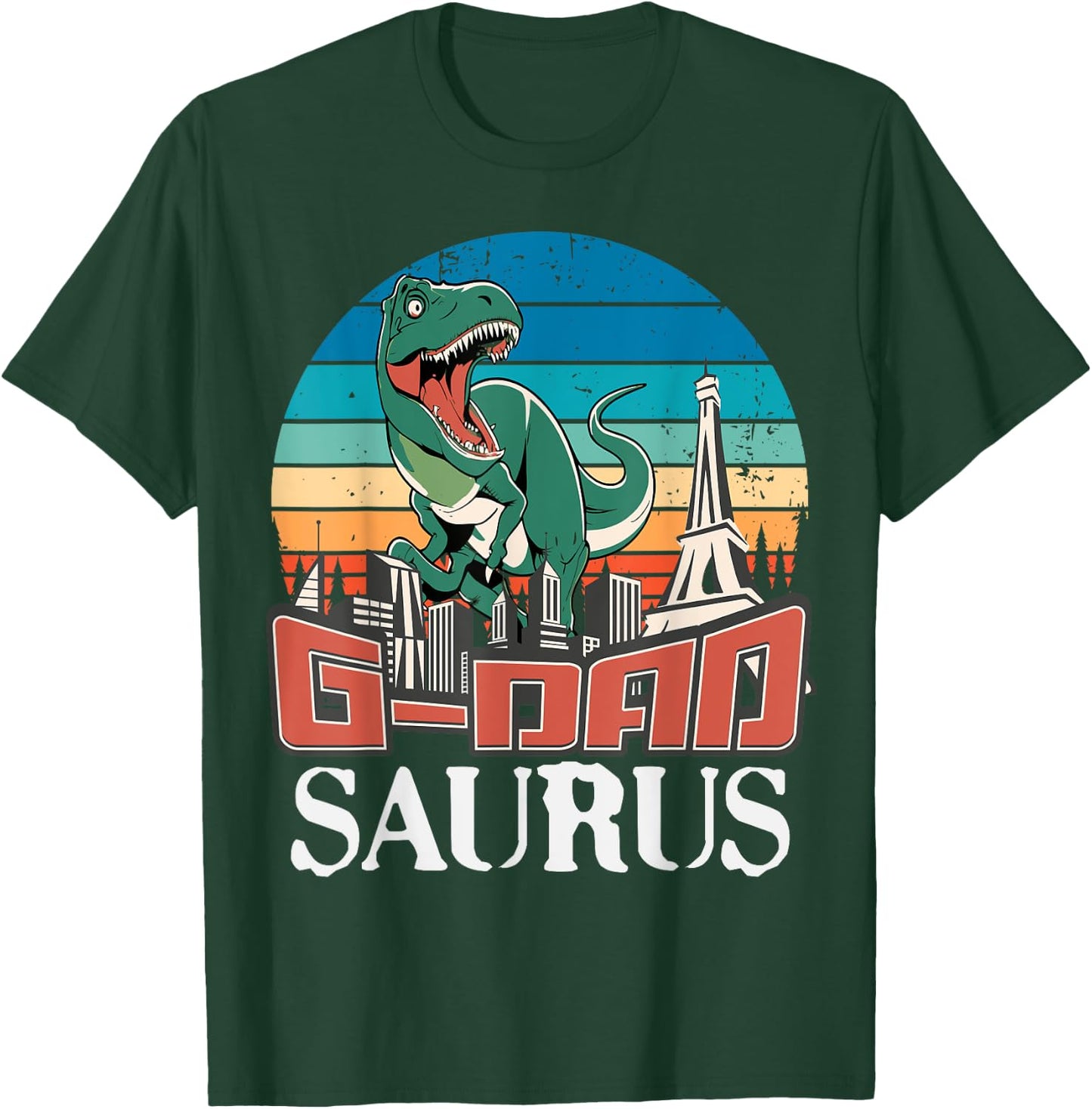 G-Dadsaurus T Rex Dinosaur G-Dad Saurus Family T-Shirt - T-Shirt | Forest