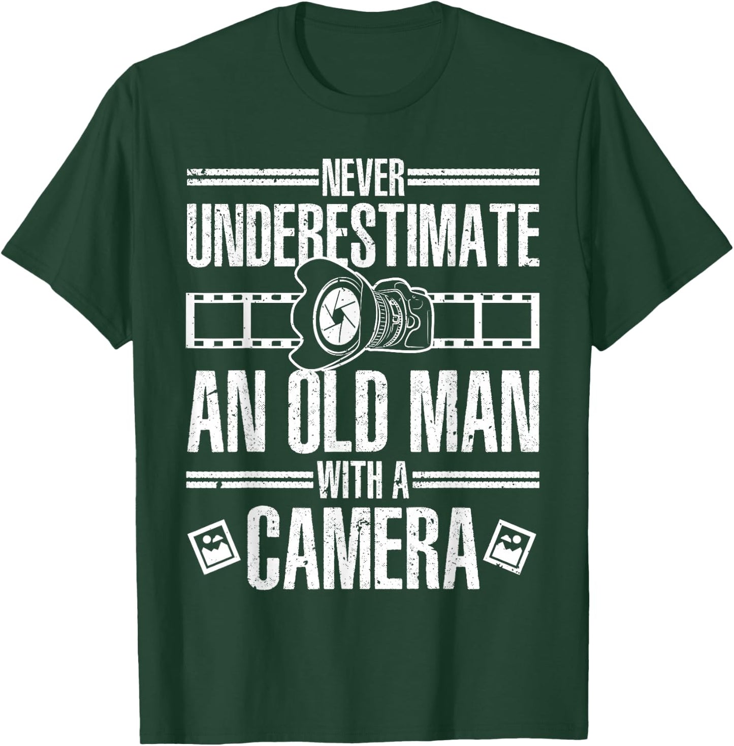 Cool Photography Grandpa Photographer Camera Lover T-Shirt - T-Shirt | Forest