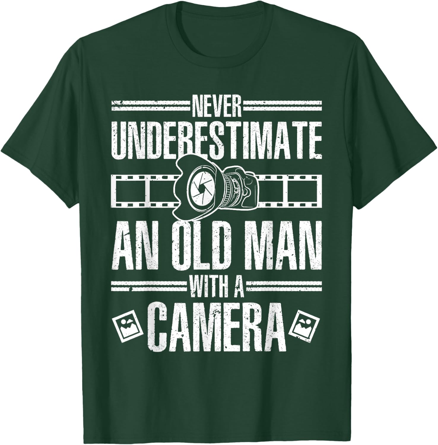 Cool Photography Grandpa Photographer Camera Lover T-Shirt - T-Shirt | Forest