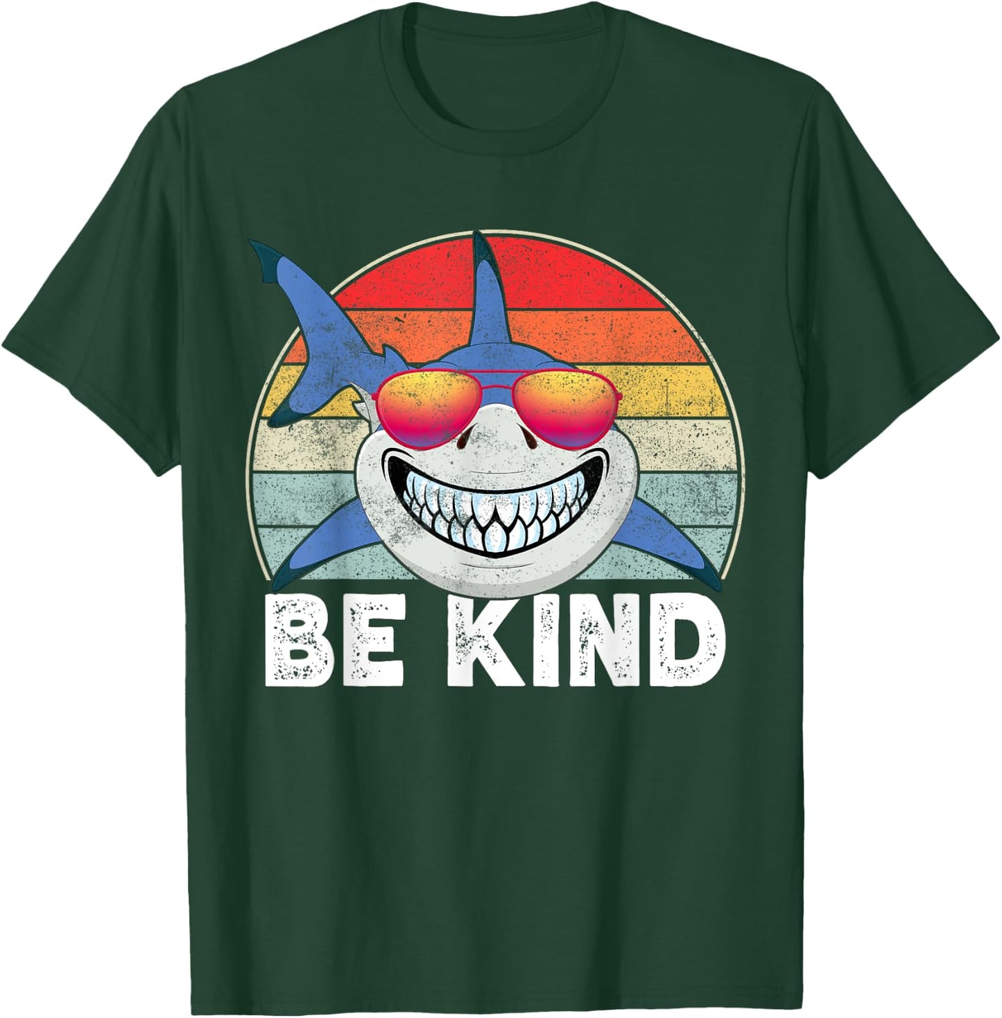 Be Kind Unity Day Orange Shark Kindness Anti Bullying Kids T-Shirt - T-Shirt | Forest