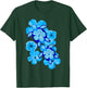 Hawaiian Sea Turtles Hibiscus Flowers T-Shirt - T-Shirt | Forest