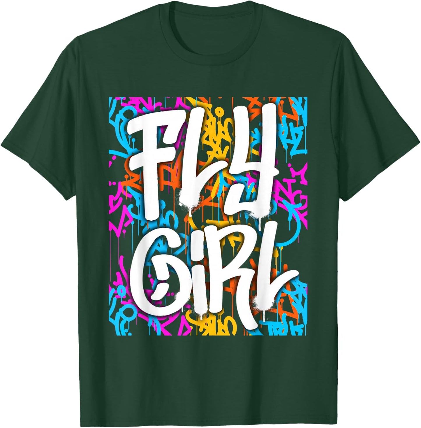 Fly Girl Women Girls T-Shirt - T-Shirt | Forest