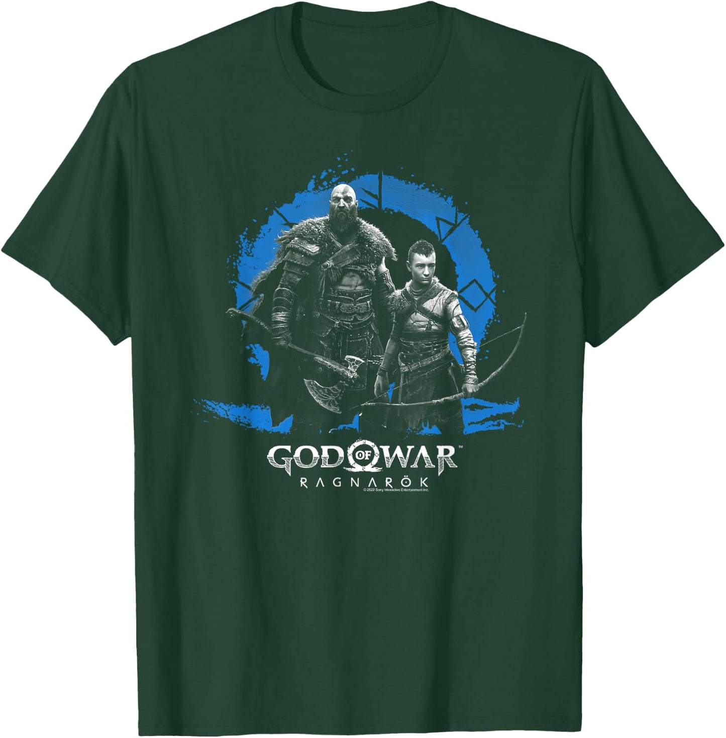 God of War: Ragnarok Icon with Kratos and Atreus T-Shirt - T-Shirt | Forest