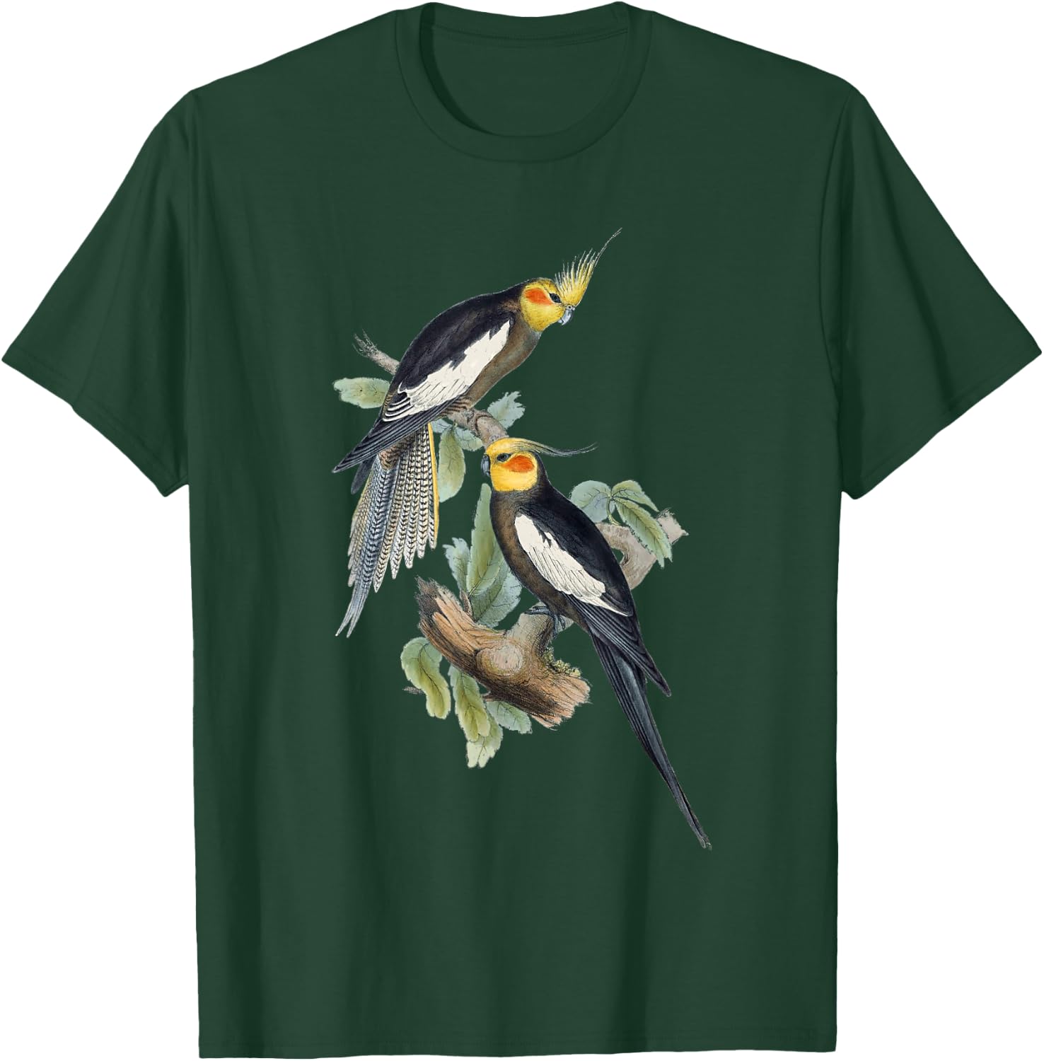 Love Cockatiel Women Parrot for pet Bird Lovers Cockatiel T-Shirt - T-Shirt | Forest