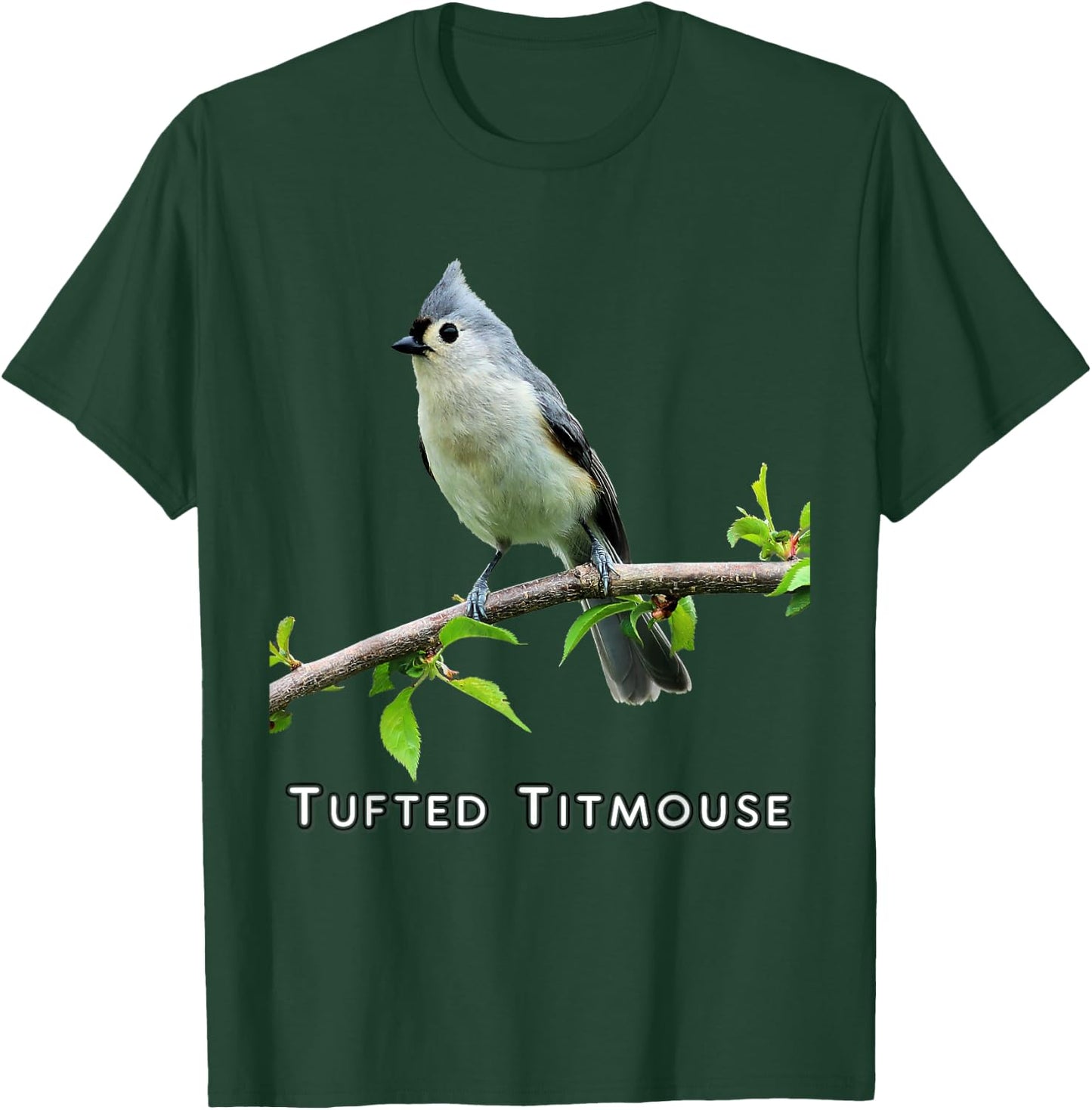 Tufted Titmouse T-Shirt - T-Shirt | Forest