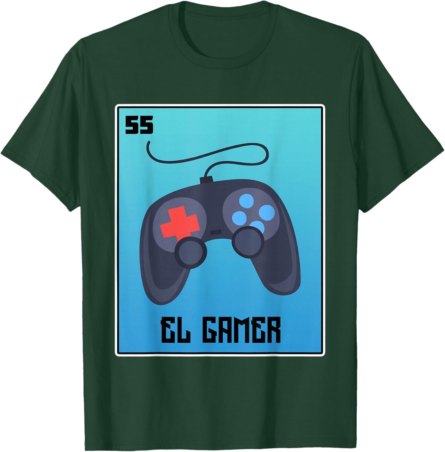El Gamer Video Games Funny Mexican Lottery Parody Graphic T-Shirt - T-Shirt | Forest
