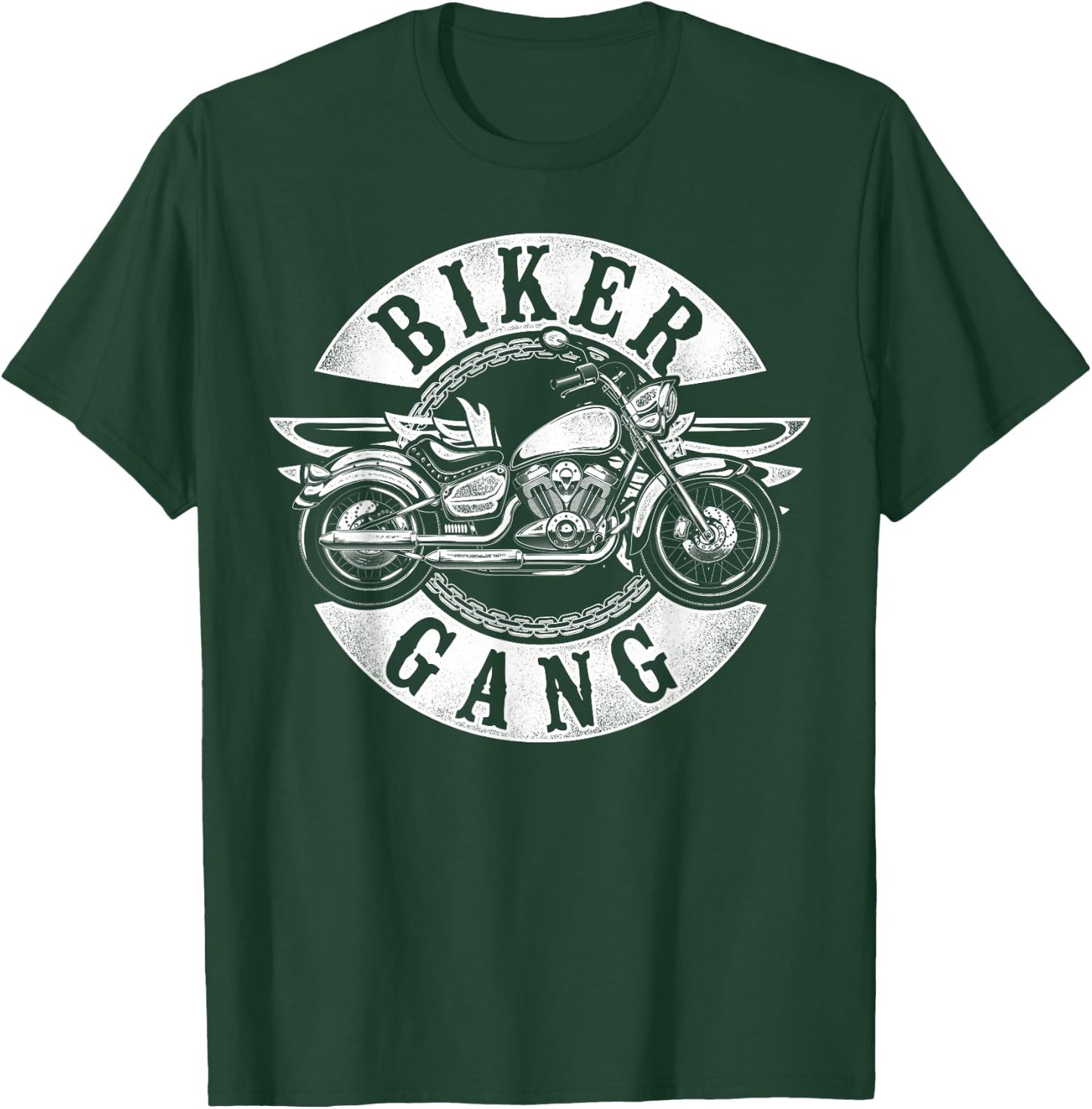 Classic Motorcycle Biker Biker Gang T-Shirt - T-Shirt | Forest