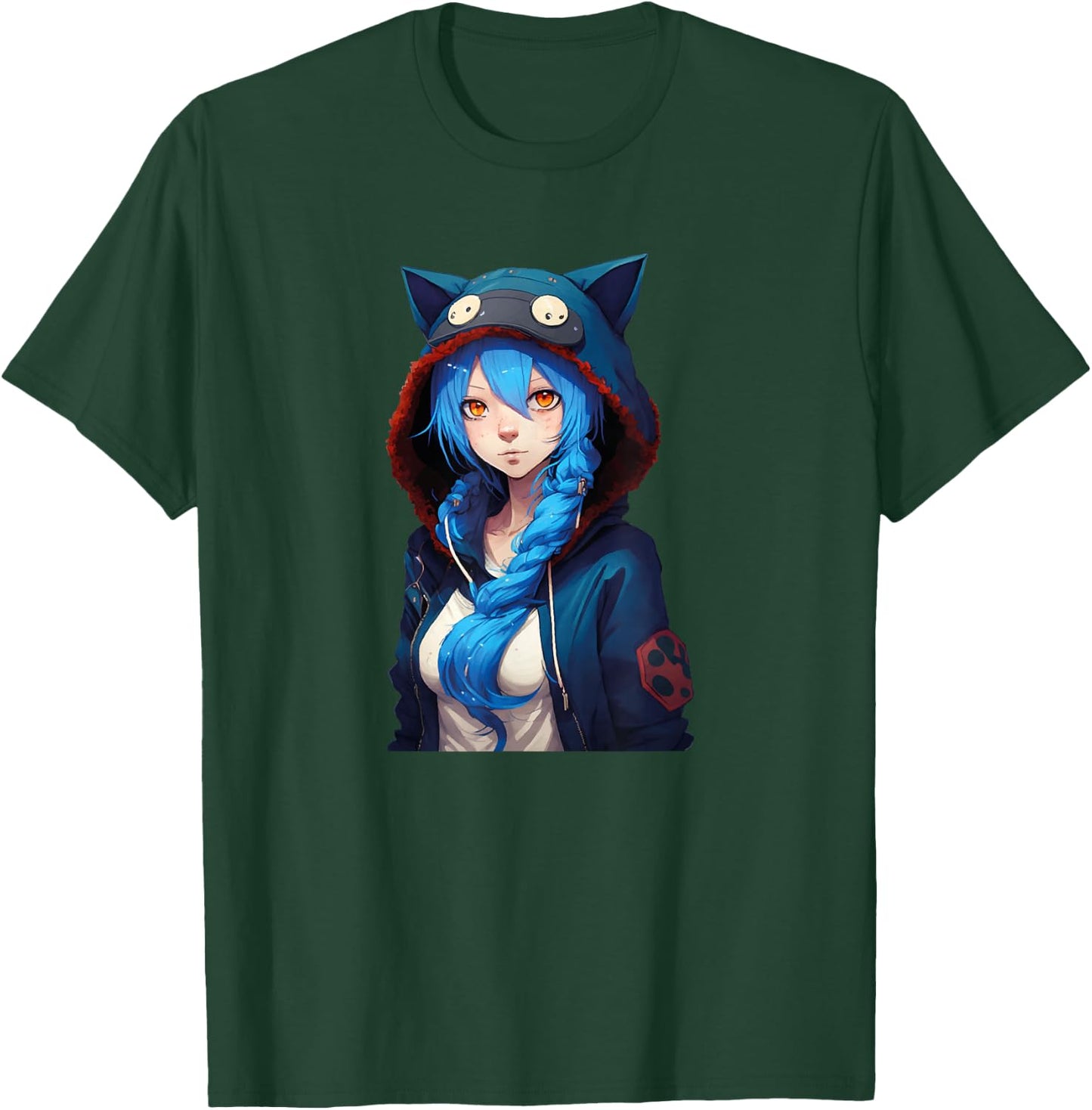 Anime Girl Waifu Japanese Aesthetic Kawaii Otaku T-Shirt - T-Shirt | Forest