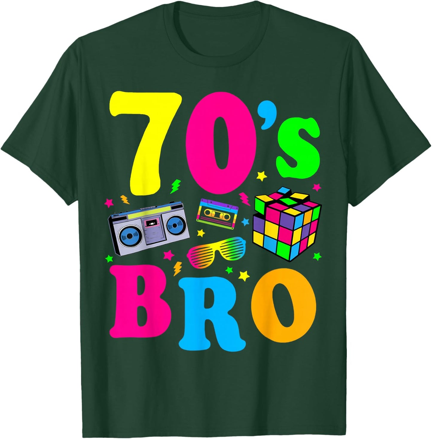 This Is My 70-s Bro Costume 60's 70's Party T-Shirt - T-Shirt | Forest