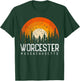 Worcester Massachusetts MA Shirt Vintage 70s 80s Retro Gift T-Shirt - T-Shirt | Forest