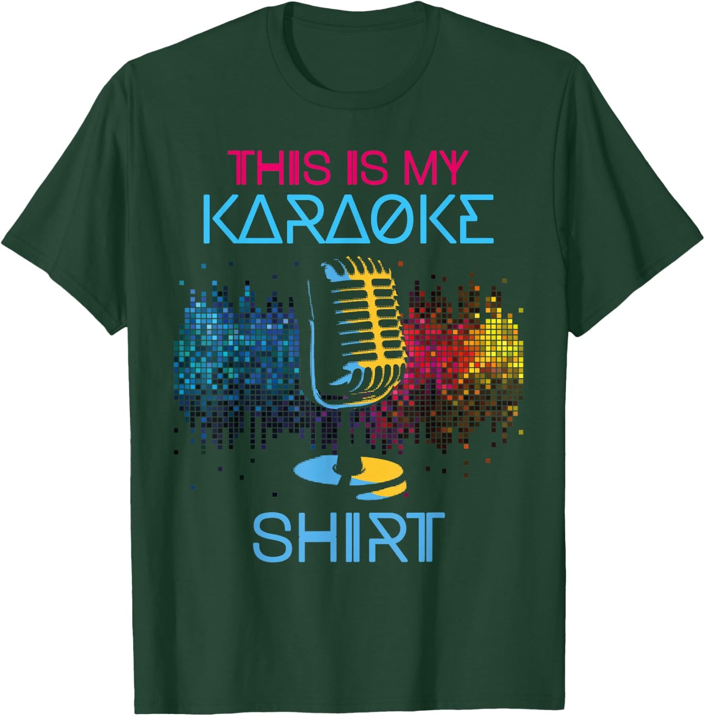 Karaoke Singer 80s Retro This Is My Karaoke Shirt T-Shirt - T-Shirt | Forest
