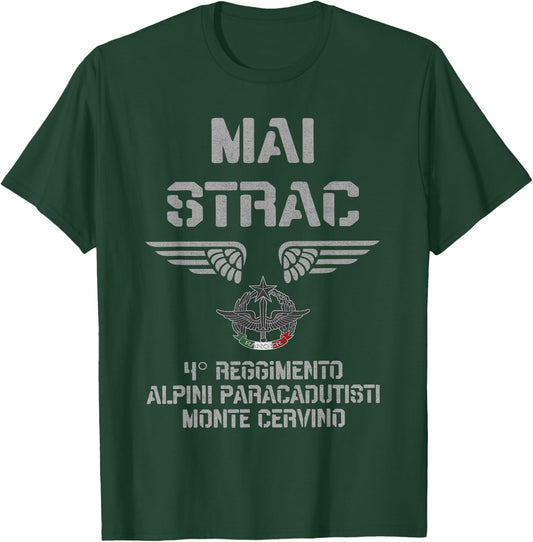 Italian Special Force Alpini Paratroopers Monte Cervino T-Shirt - T-Shirt | Forest