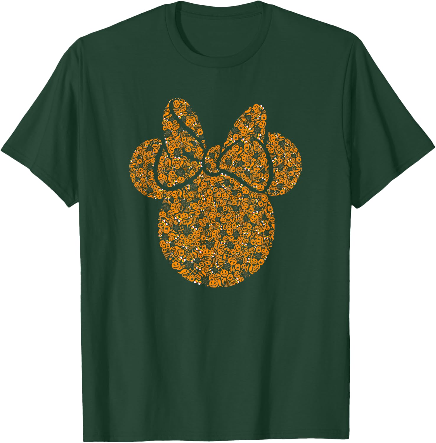 Disney Mickey and Friends Halloween Minnie Pumpkin Fill Ears T-Shirt - T-Shirt | Forest
