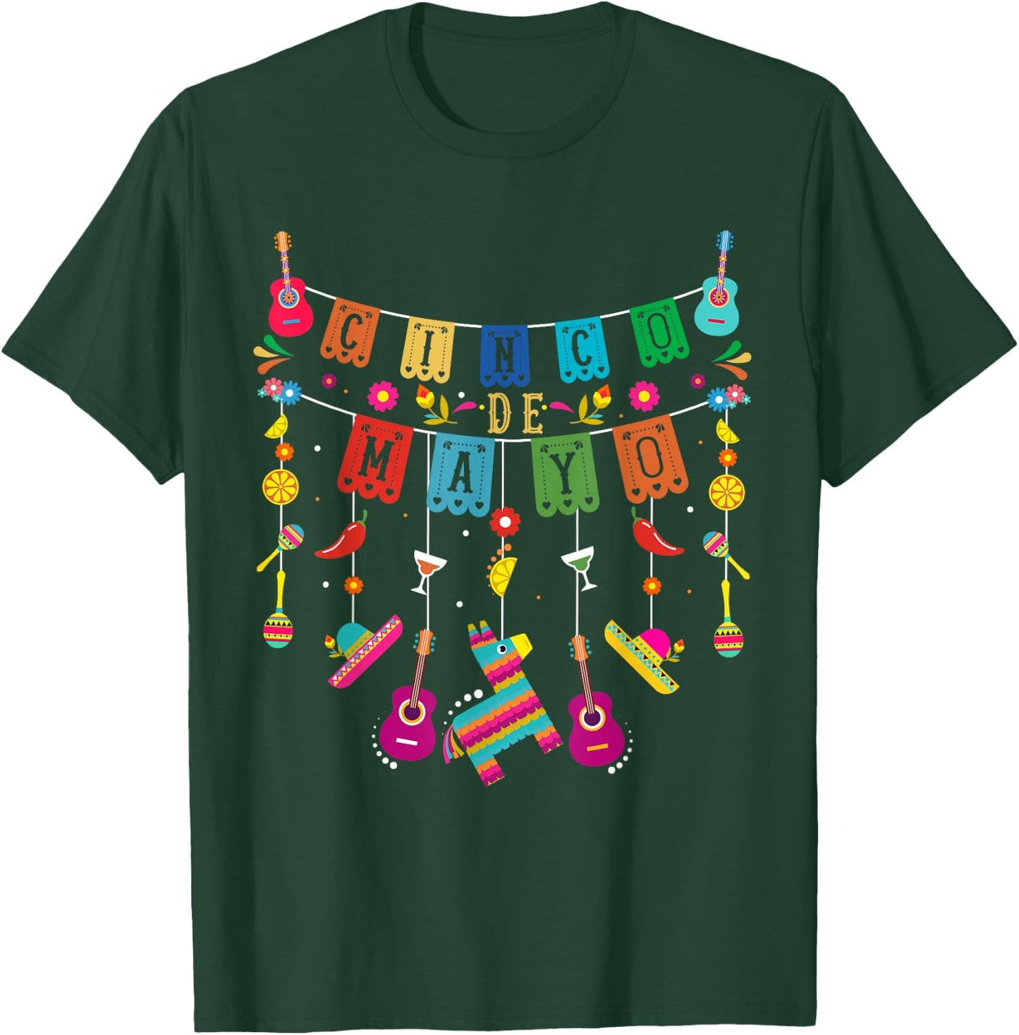 Cinco De Mayo Funny Mexican Fiesta 5 De Mayo T-Shirt - T-Shirt | Forest