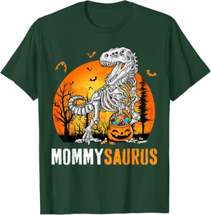 Mommysaurus Dinosaur Skeleton Halloween Mommy Saurus T-Shirt - T-Shirt | Forest