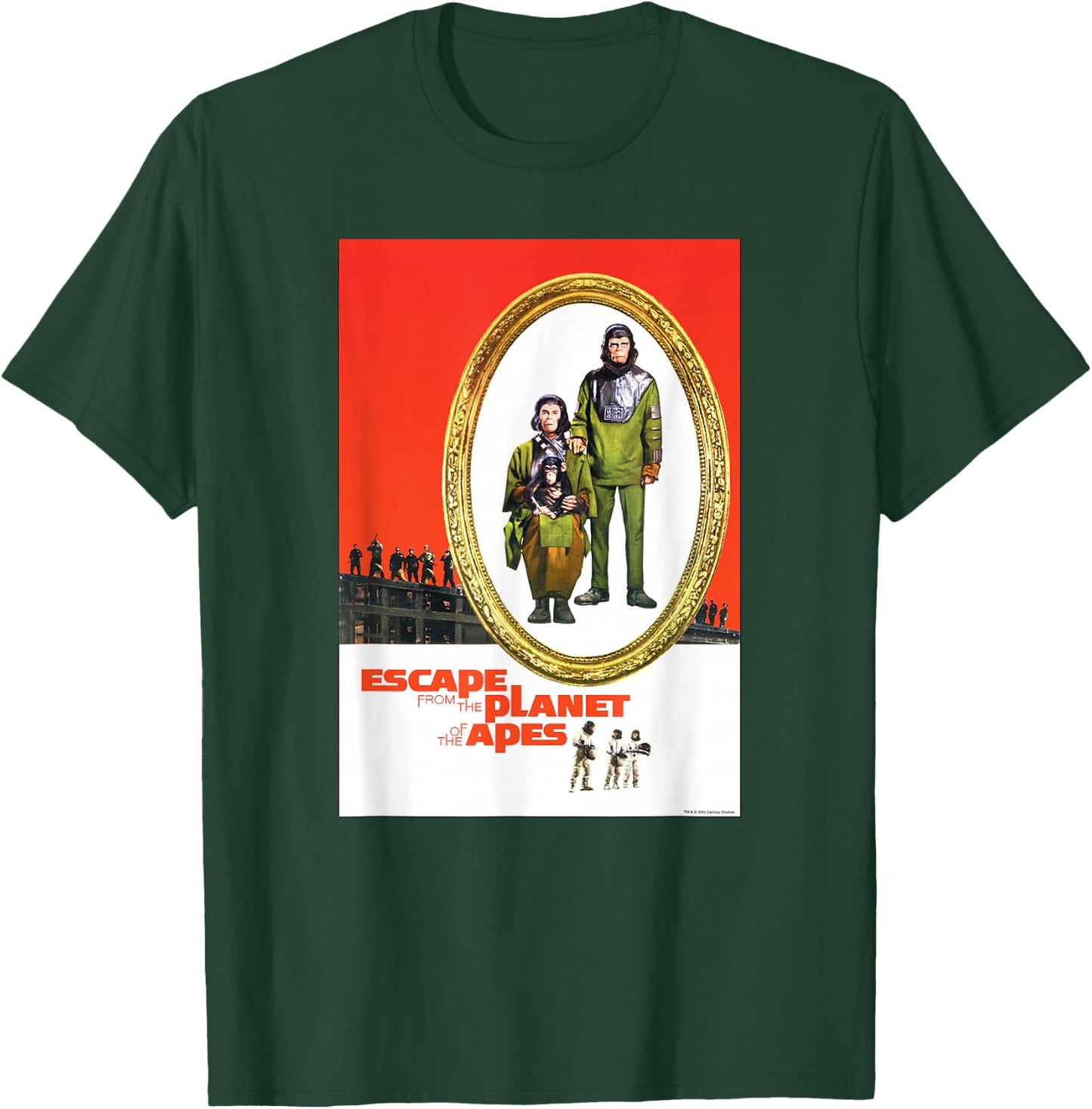 Escape from the Planet of the Apes 1971 Family Movie Poster T-Shirt - T-Shirt | Forest