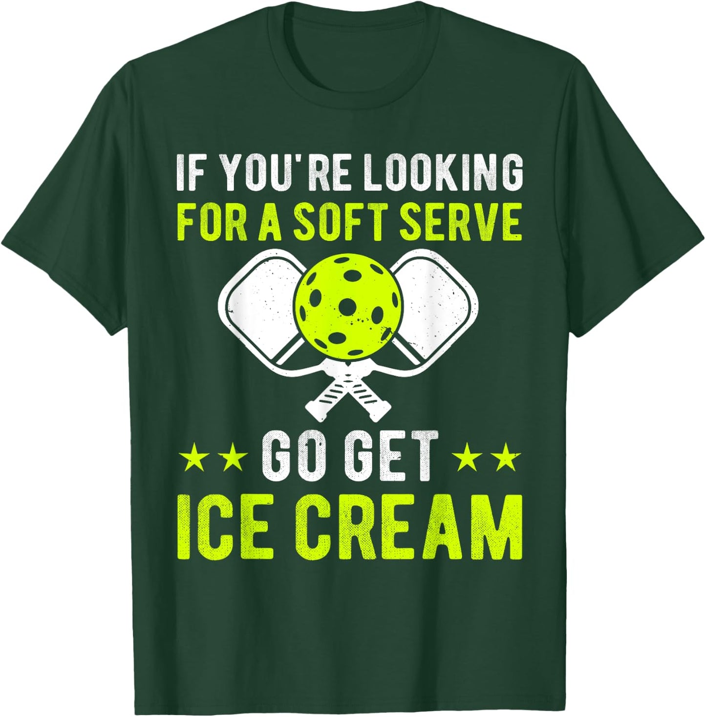 Funny Pickleball Pun for Pickleball Player Funny Paddleball T-Shirt - T-Shirt | Forest