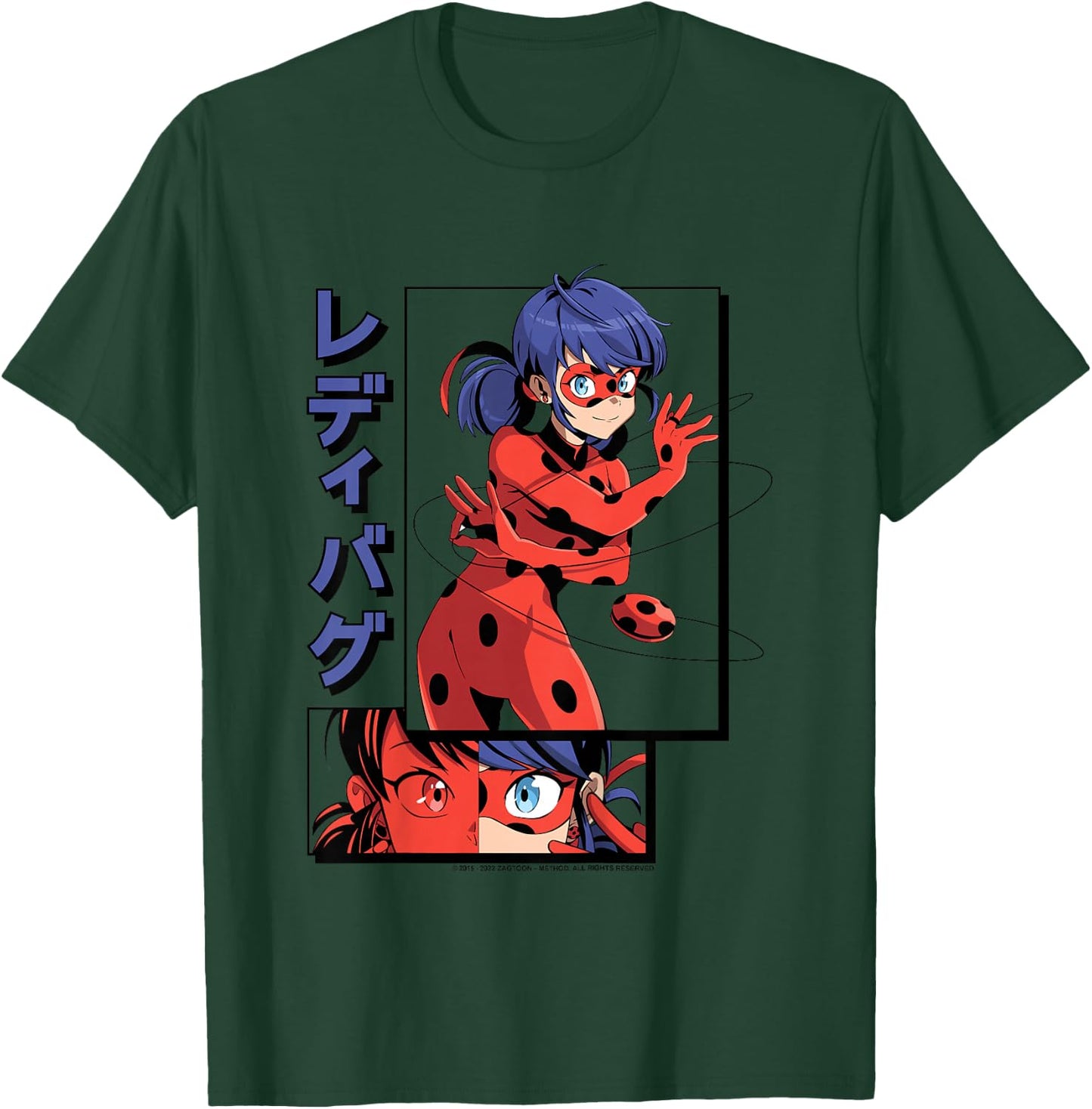 Kids Miraculous Lady Bug - Manga Lady Bug T-Shirt - T-Shirt | Forest