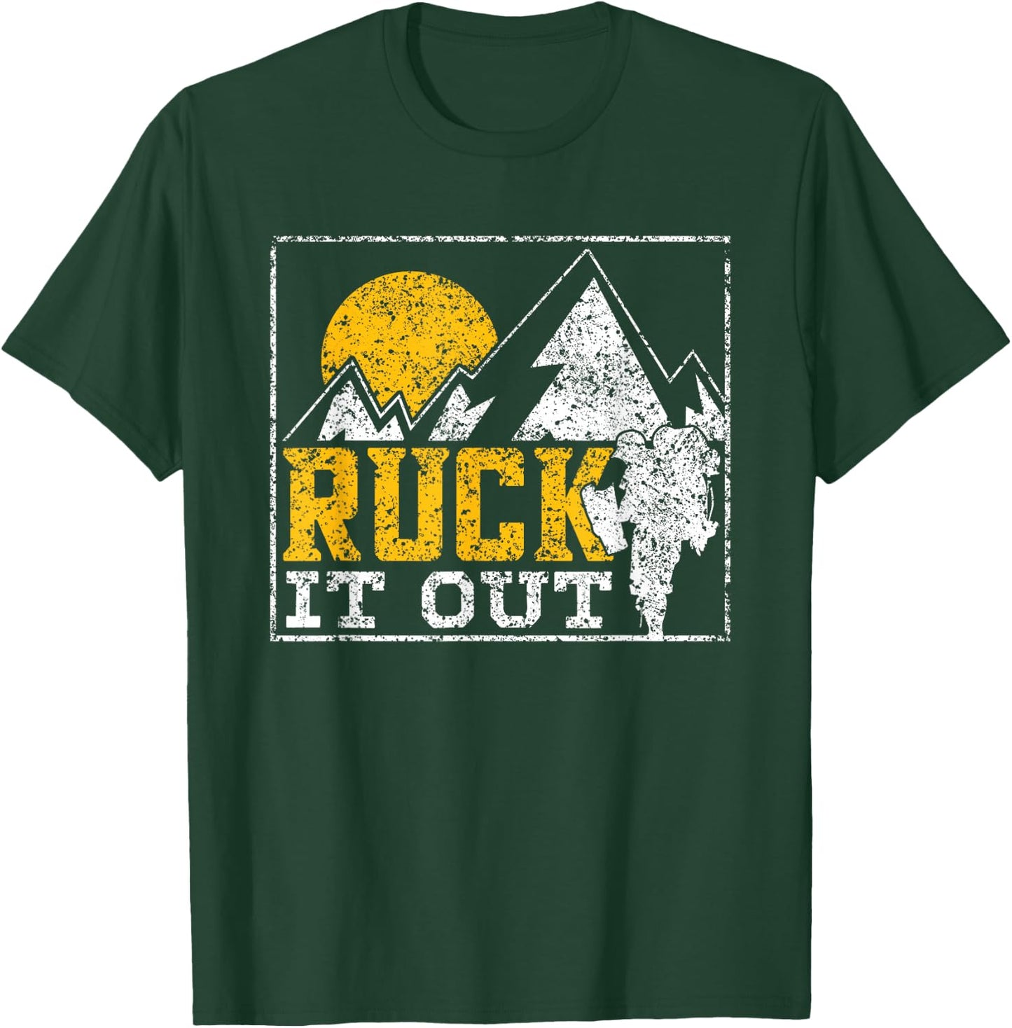 Ruck It Out Backpack Workout Backpack T-Shirt - T-Shirt | Forest