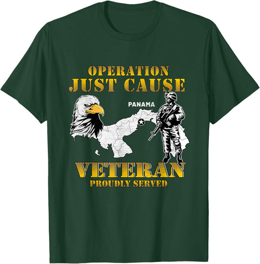 Operation Just Cause Panama Veteran Vintage Gifts T-Shirt - T-Shirt | Forest