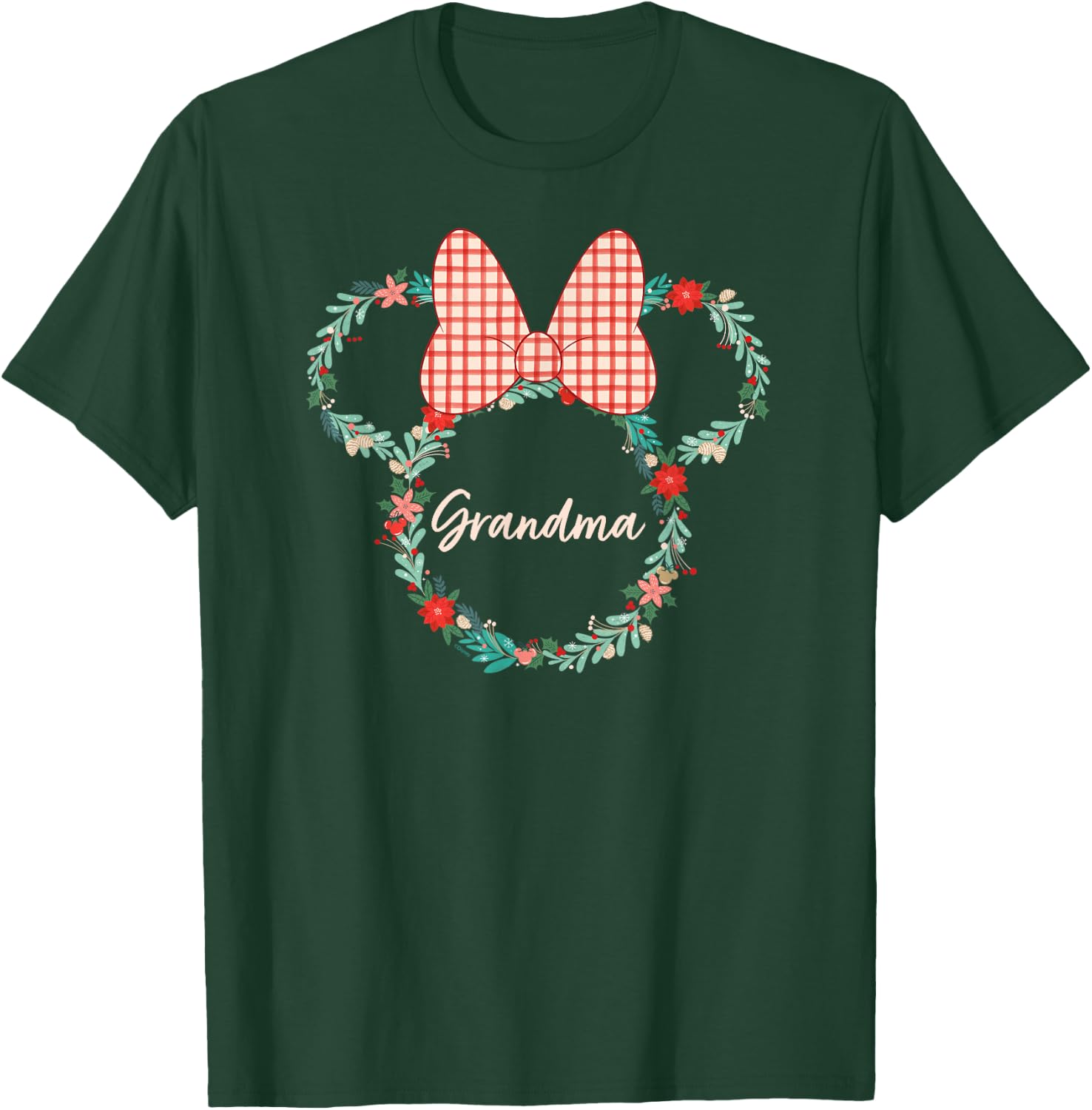 Disney Minnie Mouse Christmas Family Vacation Trip Grandma T-Shirt - T-Shirt | Forest