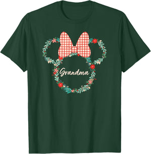 Disney Minnie Mouse Christmas Family Vacation Trip Grandma T-Shirt - T-Shirt | Forest