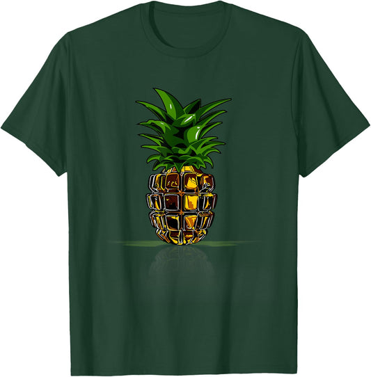 Cute Pineapple Hand Grenade Halloween Costume Military T-Shirt - T-Shirt | Forest