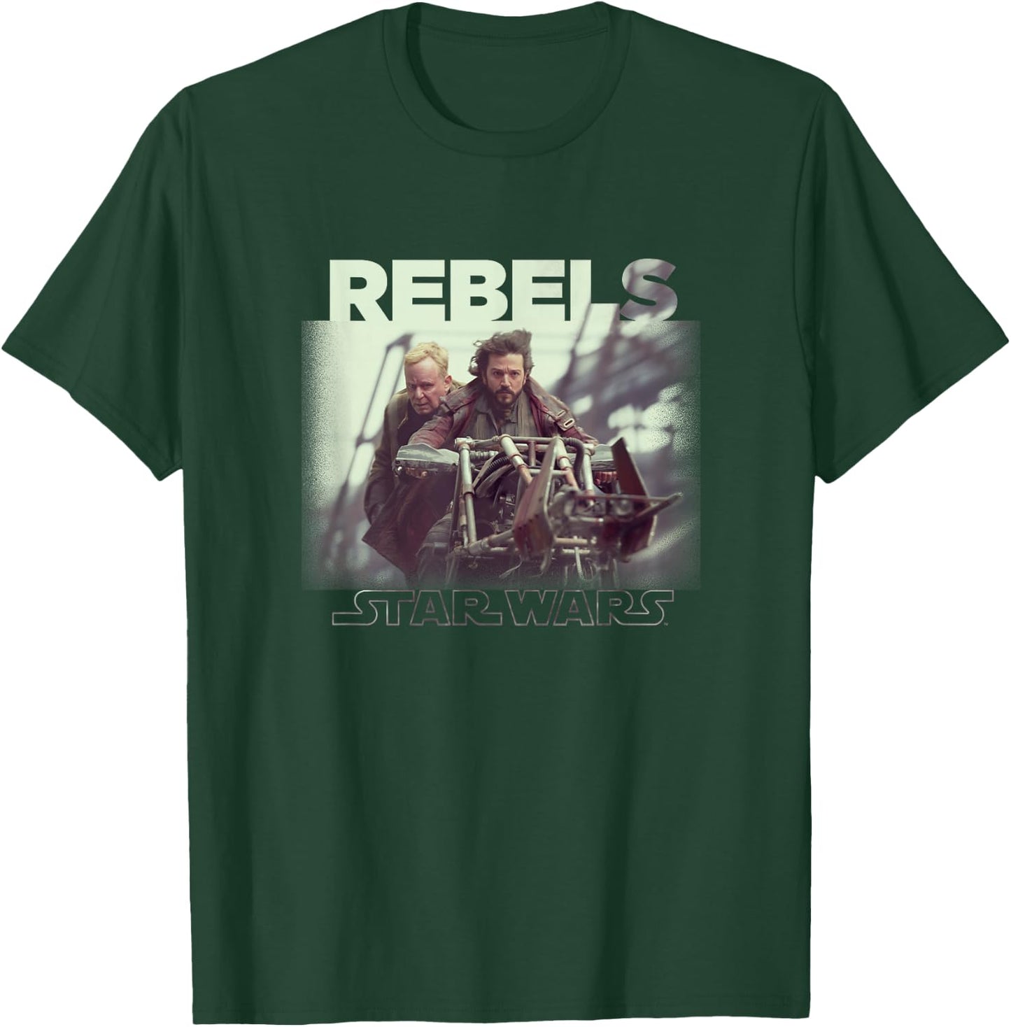 Star Wars: Andor Rebels Cassian & Luthen Vintage Portrait T-Shirt - T-Shirt | Forest