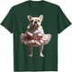French Bulldog Ballet Funny Dog Owner Pet Tutu Graphic Women Kids T-Shirt - T-Shirt | Forest