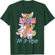 He is Risen Kids Leopard Cross Bunny Happy Easter T-Shirt - T-Shirt | Forest