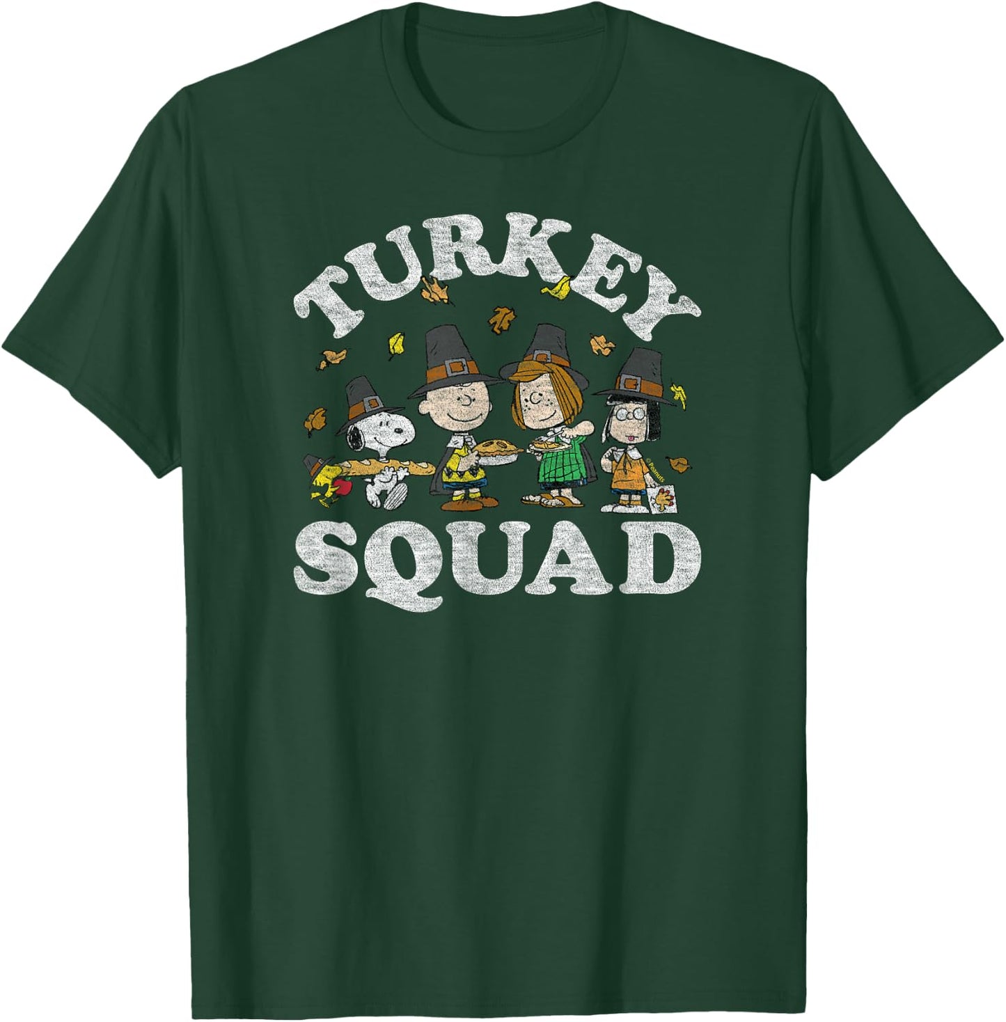 Peanuts - Turkey Squad T-Shirt - T-Shirt | Forest