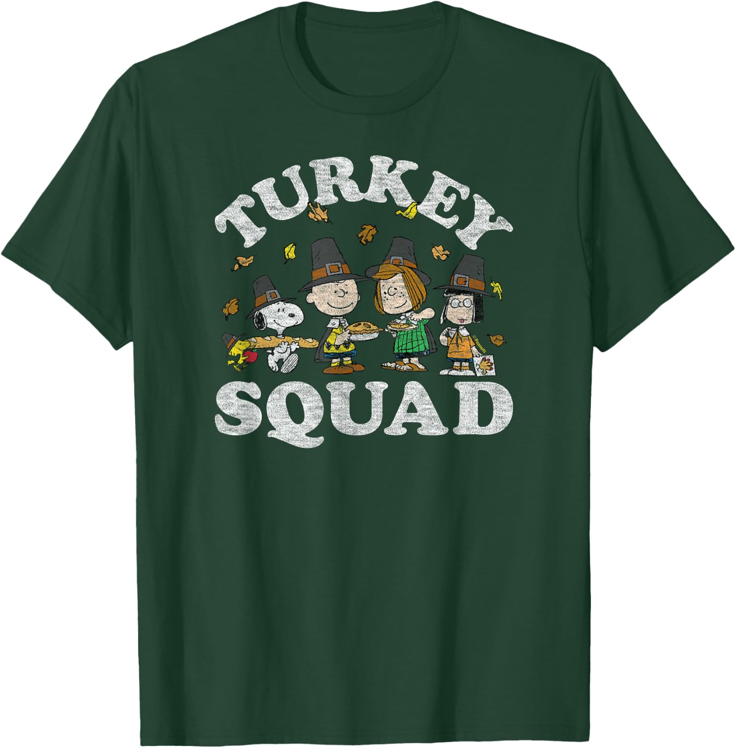 Peanuts - Turkey Squad T-Shirt - T-Shirt | Forest