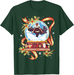 Marvel Storm and the X-Men Christmas Holiday Snow Globe T-Shirt - T-Shirt | Forest