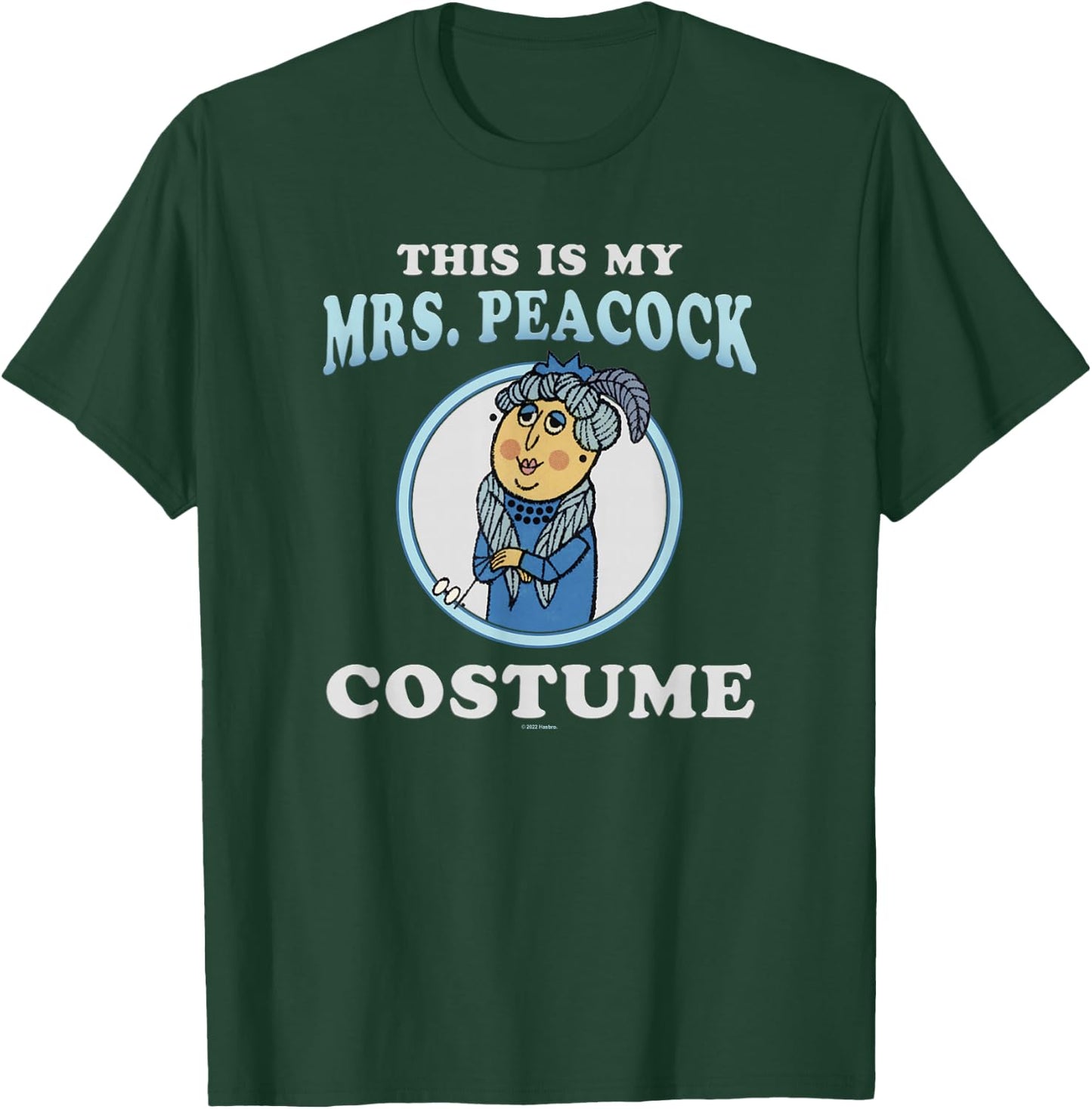 Clue This Is My Mrs. Peacock Costume T-Shirt - T-Shirt | Forest