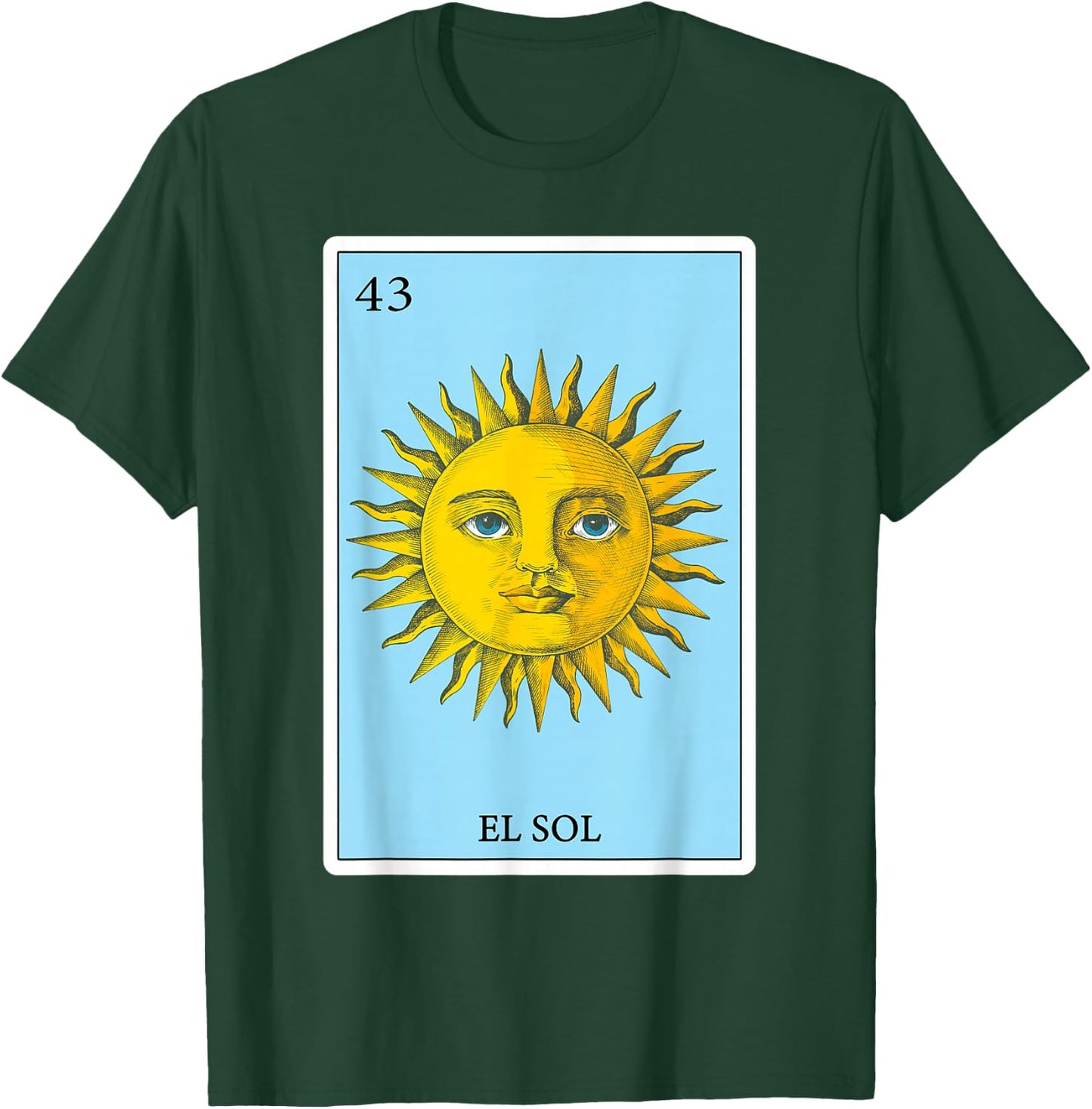 Funny Spanish-Mexican Bingo Gifts - El Sol Sun T-Shirt - T-Shirt | Forest