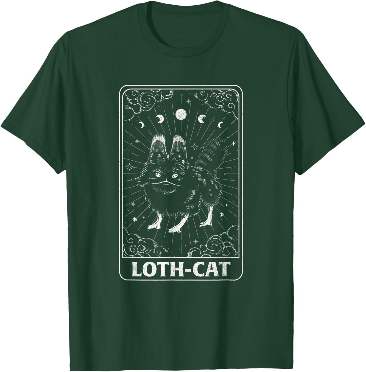 Star Wars: Ahsoka Loth-Cat Starry Celestial Tarot Card Line T-Shirt - T-Shirt | Forest