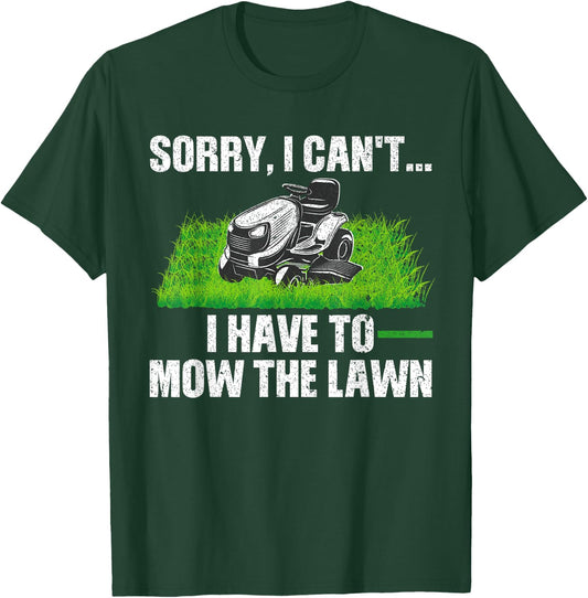 Lawn Mower Gift Landscaper Accessories & Stuff Funny Lawn Mowing Design Women -Adults, -Kids Black Short Sleeve T-Shirt - T-Shirt | Forest