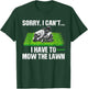 Lawn Mower Gift Landscaper Accessories & Stuff Funny Lawn Mowing Design Women -Adults, -Kids Black Short Sleeve T-Shirt - T-Shirt | Forest
