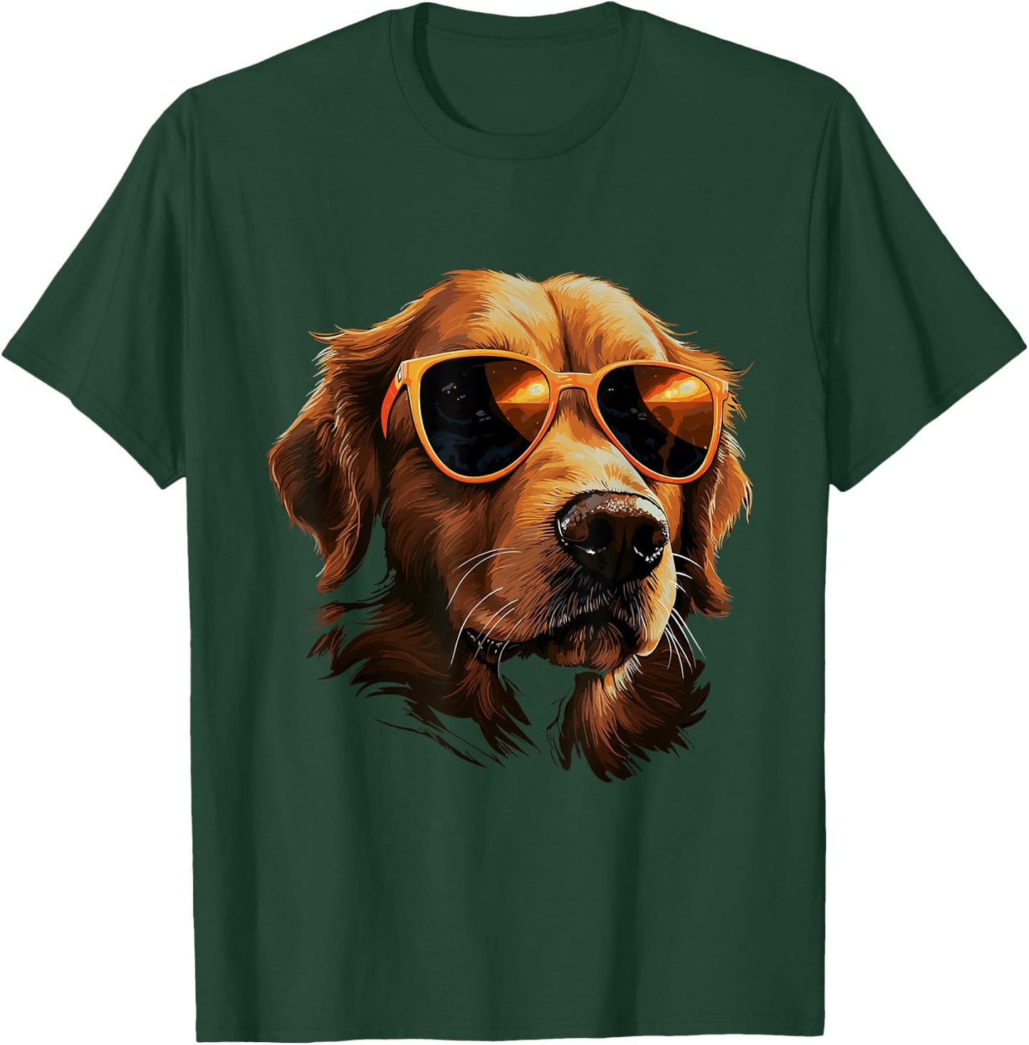 Golden Retriever Dog Sunglasses for Children Boys Girls T-Shirt - T-Shirt | Forest