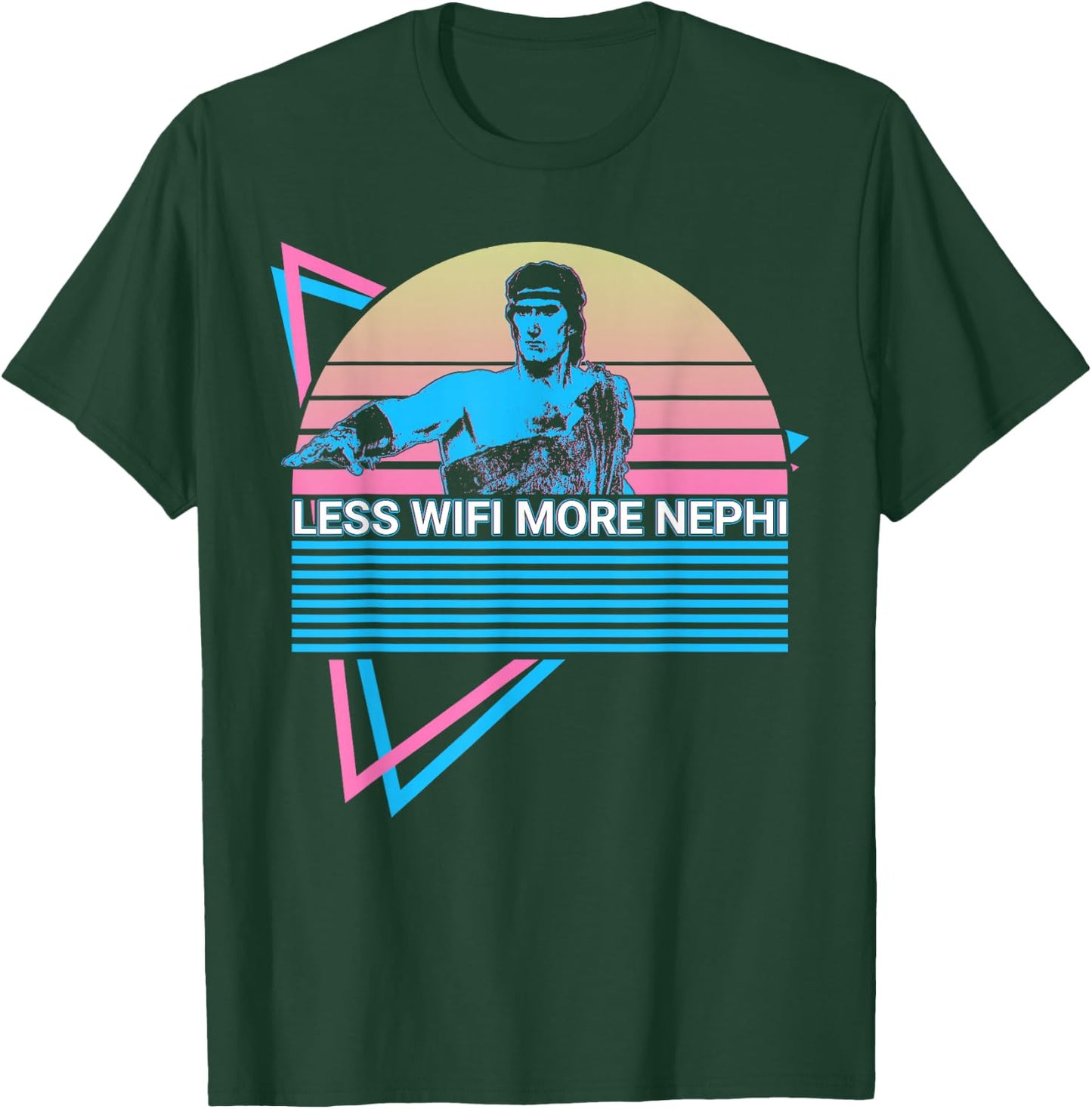 Mormon LDS Missionary Less WiFi More Nephi T-Shirt - T-Shirt | Forest