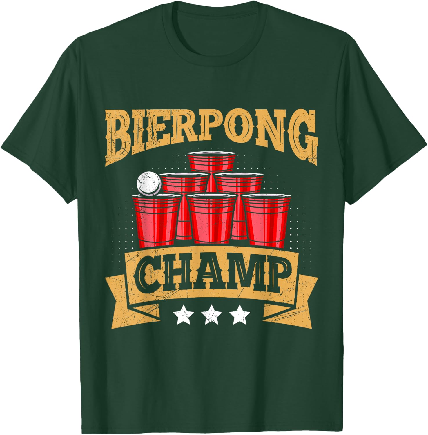 Beer Pong Champion Beer Pong Champ Beer Pong T-Shirt - T-Shirt | Forest