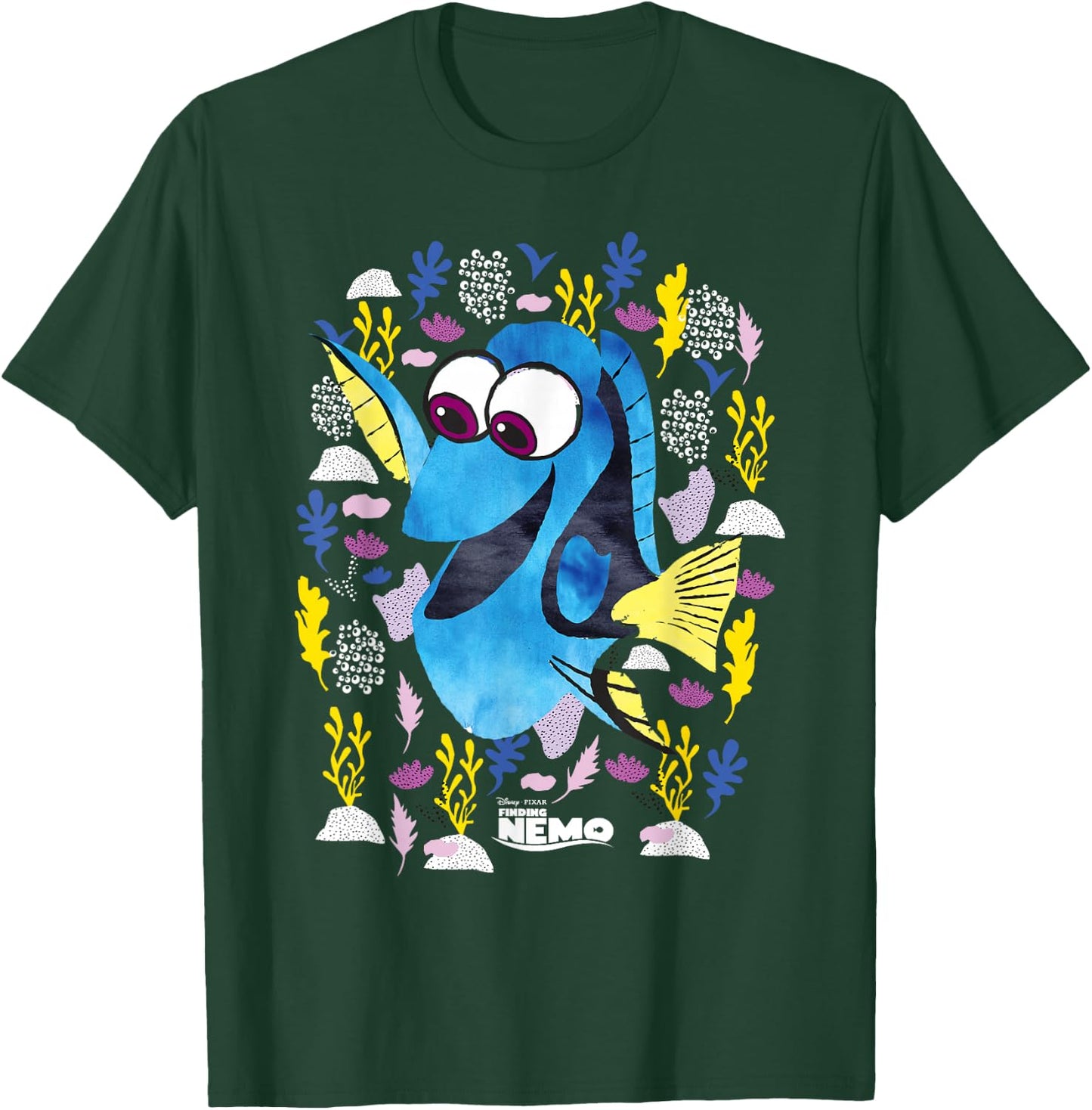Disney PIXAR Finding Nemo Dory Just Keep Swimming T-Shirt - T-Shirt | Forest