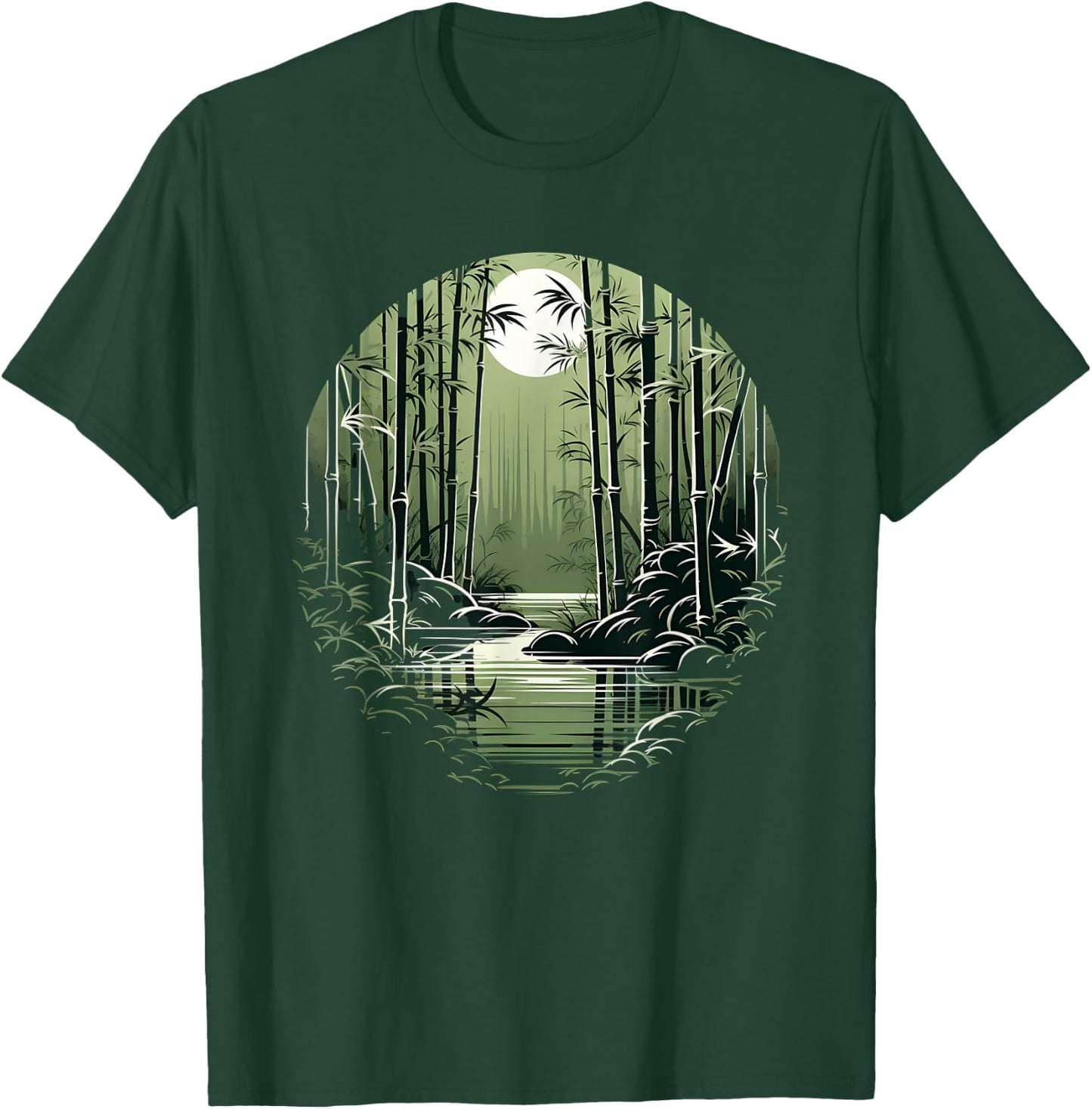 Asian Bamboo Forest Connection With Nature T-Shirt - T-Shirt | Forest