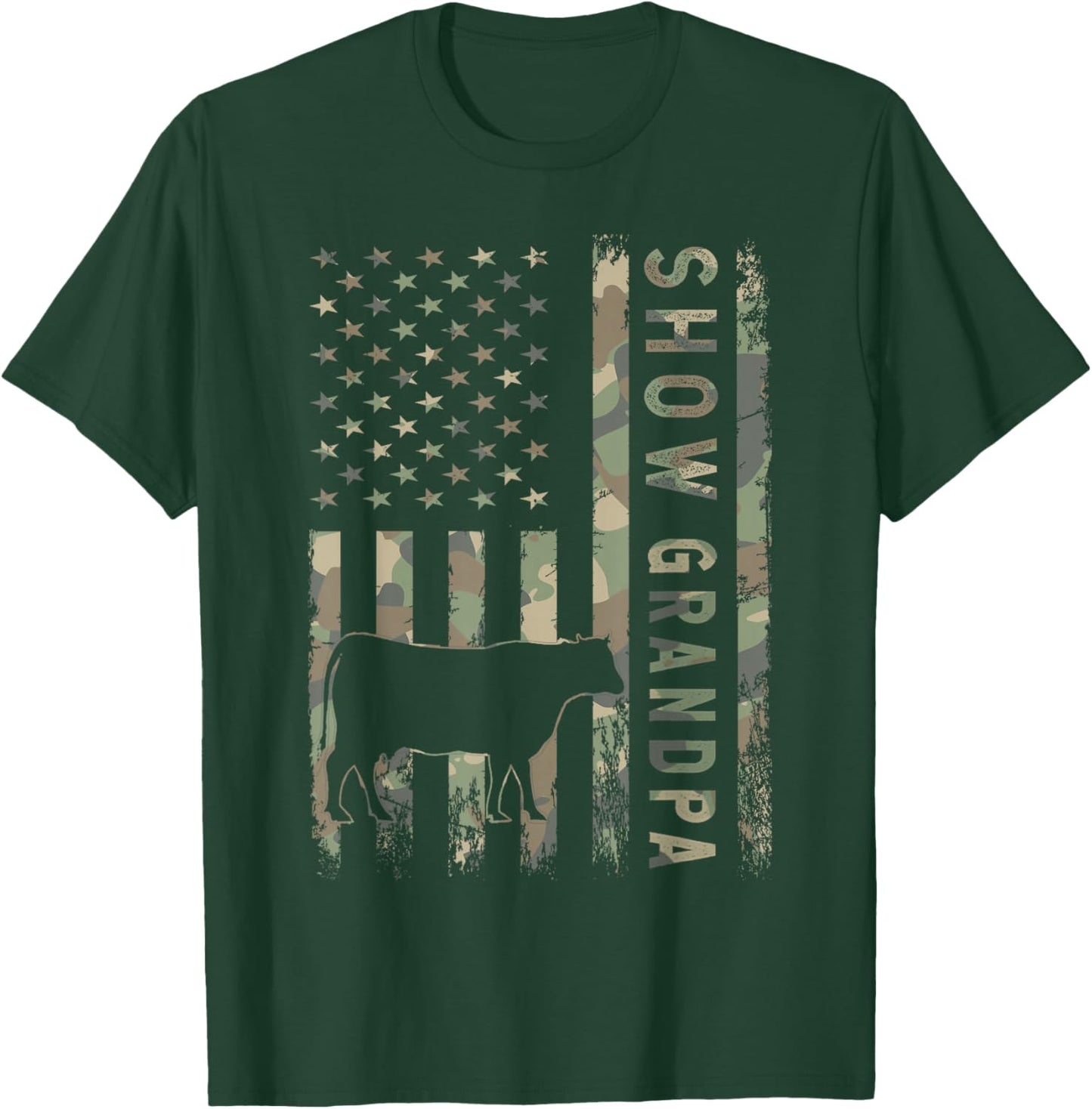 Livestock Show Steer Show Grandpa T-Shirt - T-Shirt | Forest